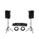 Omnitronic - Set 2x XKB-212A + Speaker Stand MOVE MK2 2
