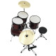Dimavery - DS-200 Drum set, wine red 7