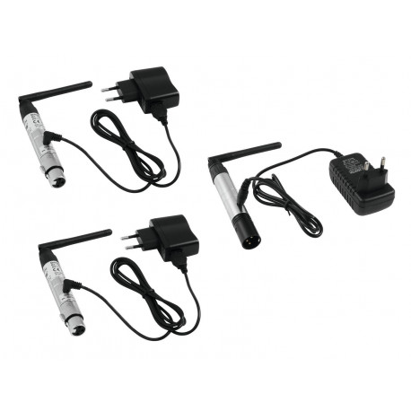 Eurolite - Set QuickDMX 1x transmitter + 2x receiver 1