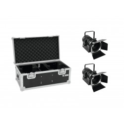 Eurolite - Set 2x LED THA-40PC bk + Case 1