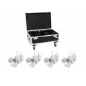 Eurolite - Set 4x LED THA-40PC wh + Case