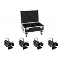 Eurolite - Set 4x LED THA-60PC + Case