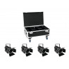 Eurolite - Set 4x LED THA-60PC + Case 1