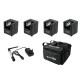 Eurolite - Set 4x AKKU UP-1 + SB-4 Soft-Bag + QuickDMX Wireless transmitter 2