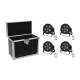 Eurolite - Set 4x LED SLS-603 + Case EC-SL4M size M 1