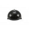 Eurolite - Half Mirror Ball 20cm black motorized 1