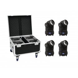 Eurolite - Set 4x LED TMH-X1 Moving-Head Beam + Case 1