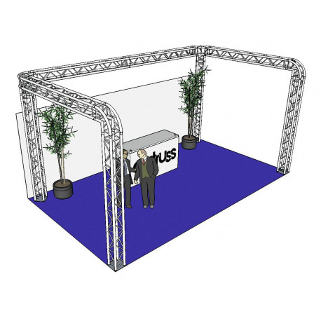 Alutruss - Truss set QUADLOCK 6082R U-Figure 7x4x3.5m (WxDxH) 1