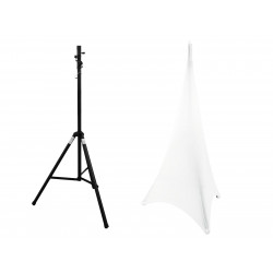 Eurolite - Set STV-40S-WOT Steel Stand + Tripod Cover white 1