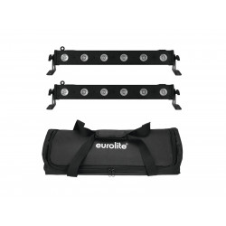 Eurolite - Set 2x LED BAR-6 QCL RGBW + Soft Bag 1