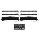 Eurolite - Set 4x LED BAR-12 QCL RGBW + 2x Soft Bags + Controller