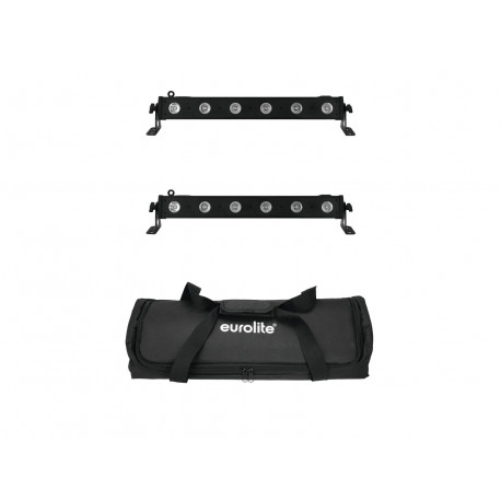 Eurolite - Set 2x LED BAR-6 QCL RGBA + Soft Bag 1