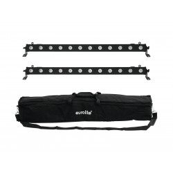 Eurolite - Set 2x LED BAR-12 QCL RGBA + Soft Bag 1