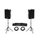 Omnitronic - Set 2x XKB-215A + Speaker Stand MOVE MK2 2
