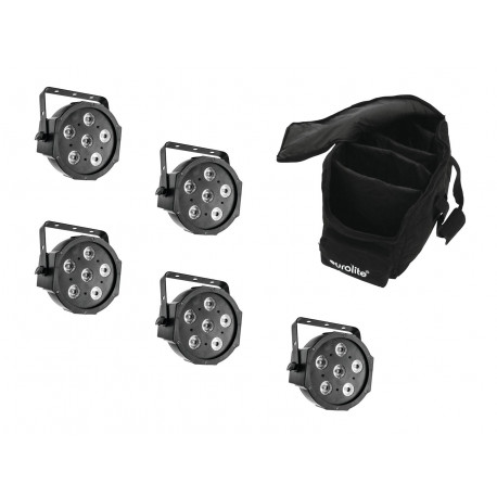 Eurolite - Set 5x LED SLS-6 TCL Spot + Soft Bag 1