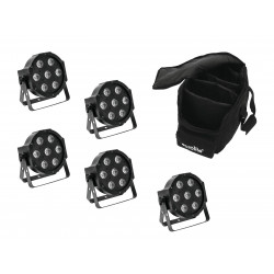 Eurolite - Set 5x LED SLS-7 HCL Spot + Soft Bag 1