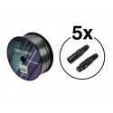 Eurolite - Set DMX cable 2x0.22 100m sw + 10 connectors