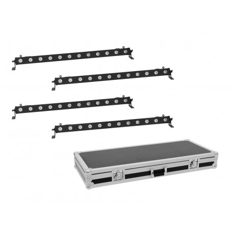 Eurolite - Set 4x LED BAR-12 QCL RGBW Bar + Case 1