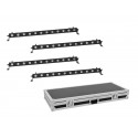 Eurolite - Set 4x LED BAR-12 QCL RGBW Bar + Case