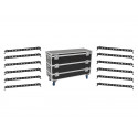 Eurolite - Set 12x LED BAR-12 QCL RGBA Bar + Case L