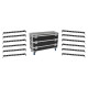 Eurolite - Set 12x LED BAR-12 QCL RGBA Bar + Case L 2