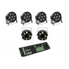 Eurolite - Set 4x LED SLS-7 HCL Floor + 2x LED FE-700 + DMX LED Color Chief Controller 1