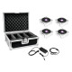 Eurolite - Set 4x AKKU IP Flat Light 1 chrome + Case + Charger 1