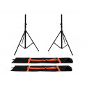 Omnitronic - Set 2x BS-2 EU Loudspeaker Stand + 2x Carrying bag