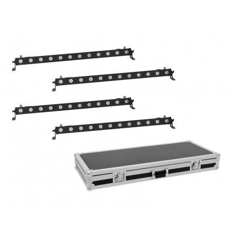 Eurolite - Set 4x LED BAR-12 QCL RGBA Bar + Case 1