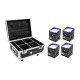 Eurolite - Set 4x AKKU IP UP-4 QCL Spot QuickDMX + Case with charging function 1