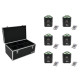 Eurolite - Set 6x AKKU TL-3 TCL Trusslight QuickDMX + Case TDV-1 2