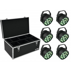 Eurolite - Set 6x LED PARty TCL Spot + Case TDV-1 1