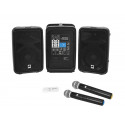 Omnitronic - Set COMBO-160BT active PA system + UWM-2HH USB Wireless mic set