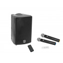 Omnitronic - Set WMAS-08BT MK2 wireless PA system + UWM-2HH USB Wireless mic set