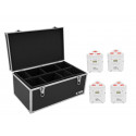 Eurolite - Set 4x AKKU TL-3 TCL white + Case TDV-1