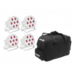 Eurolite - Set 5x LED SLS-7 HCL Spot white + Soft Bag 1