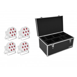 Eurolite - Set 4x LED SLS-7 HCL Floor white + Case 1