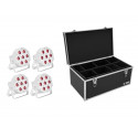 Eurolite - Set 4x LED SLS-7 HCL Floor white + Case