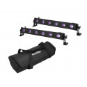 Eurolite - Set 2x LED BAR-6 UV Leiste + Soft-Bag