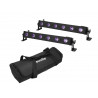 Eurolite - Set 2x LED BAR-6 UV Leiste + Soft-Bag 1