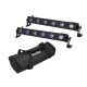 Eurolite - Set 2x LED BAR-6 QCL RGB+UV Bar + Soft-Bag 2