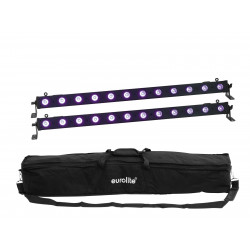 Eurolite - Set 2x LED BAR-12 UV Bar + Soft-Bag 1