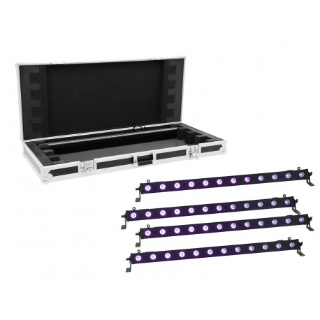 Eurolite - Set 4x LED BAR-12 UV Bar + Case 1