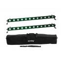 Eurolite - Set 2x LED BAR-12 QCL RGB+UV Bar + Soft-Bag