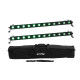Eurolite - Set 2x LED BAR-12 QCL RGB+UV Bar + Soft-Bag 2