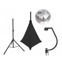 Eurolite - Set Mirror ball 30cm with stand and tripod cover black