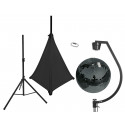 Eurolite - Set Mirror ball 50cm black with stand and tripod cover black