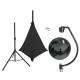 Eurolite - Set Mirror ball 50cm black with stand and tripod cover black 2