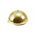 Eurolite - Half Mirror Ball 30cm gold motorized
