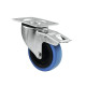 Roadinger - Swivel Castor 100mm BLUE WHEEL with brake 4
